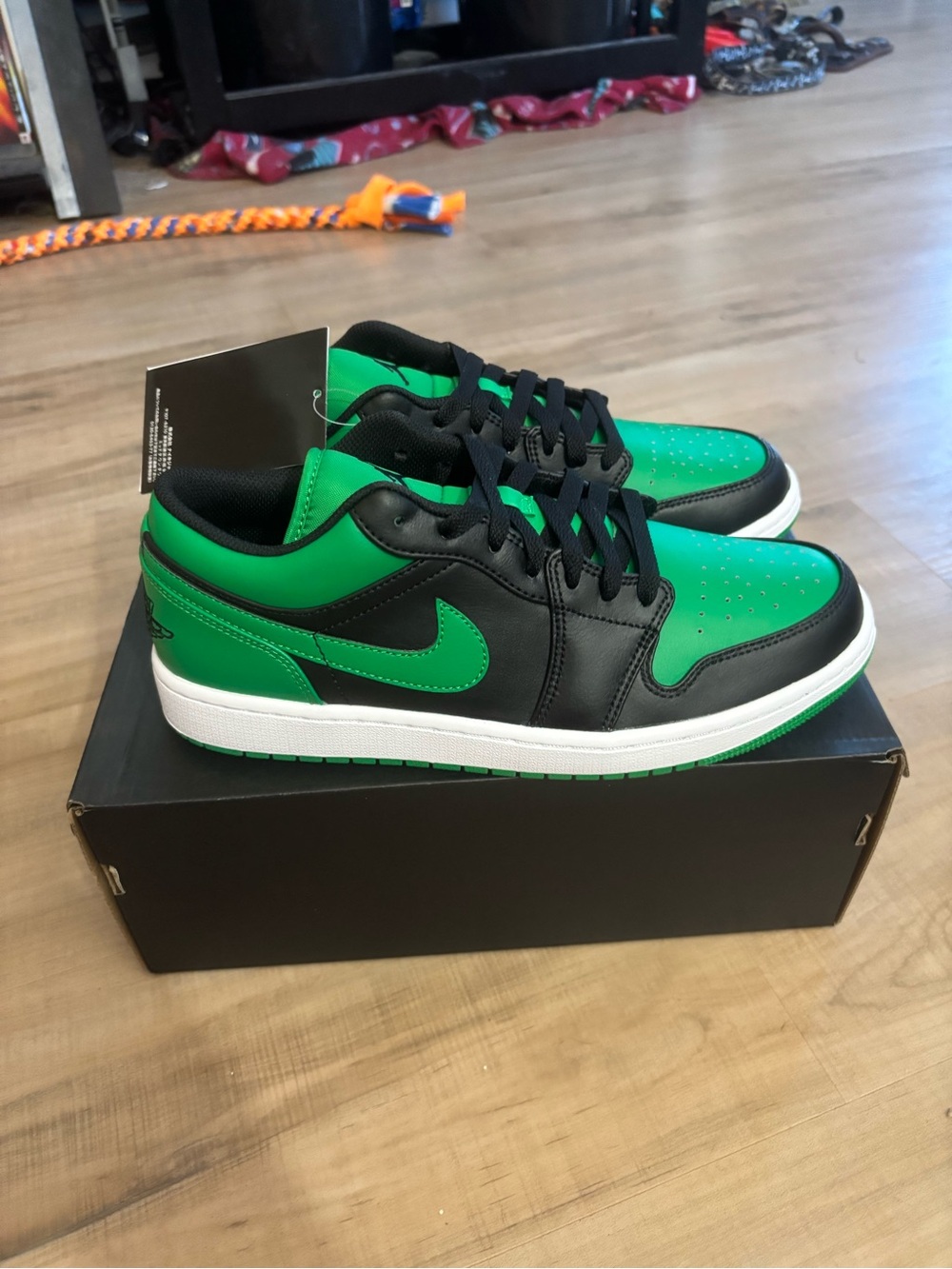 Nike Air Jordan 1 Low sneakers in the "Lucky Green"